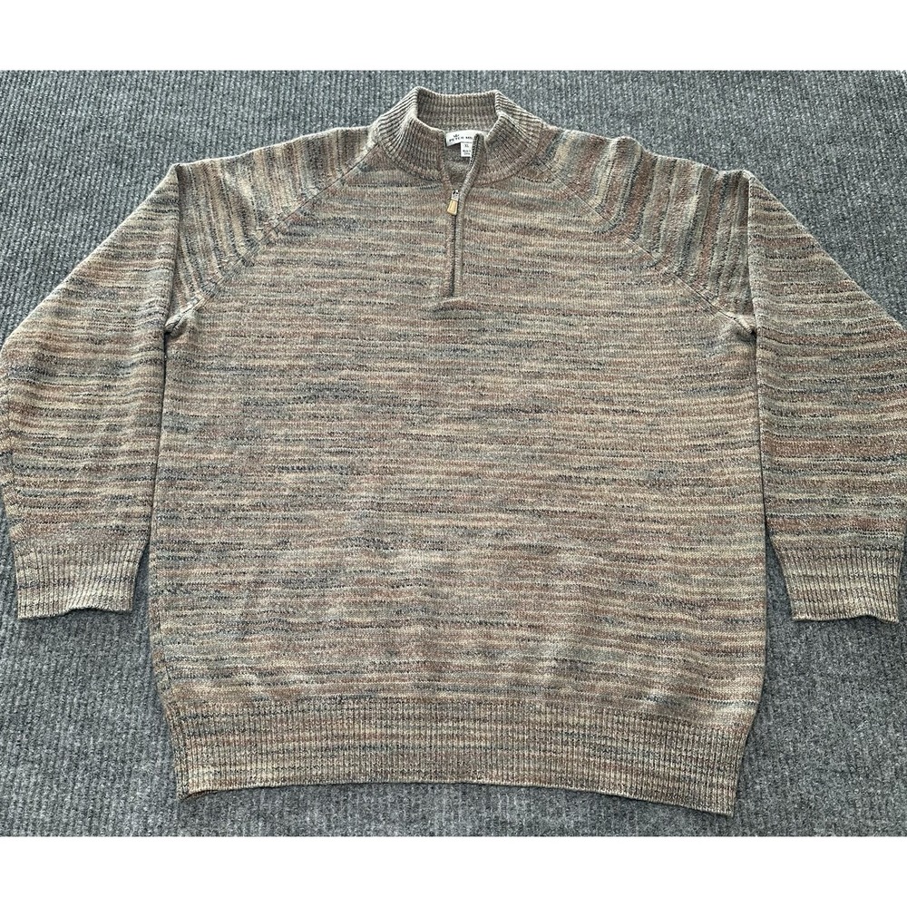 PETER MILLAR TWISTED 100 % CASHMERE‎ 1/4 ZIP Size XL
